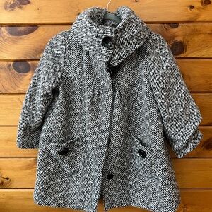 Forever 21 Black and White Pea Coat